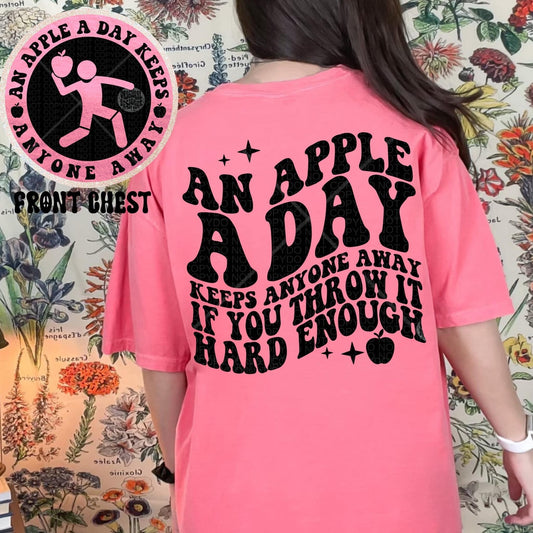 An apple a day keeps anyone away if you throw it hard enough *Ollie & Co. Exclusive*