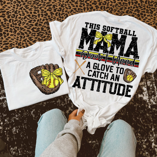 Softball Custom Name Attitude-Ollie &amp; Co.