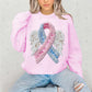 PREGNANCY + INFANT RIBBON W/ ANGEL WINGS - FAUX YARN/FAUX SEQUIN - OLLIE & CO EXCLUSIVE