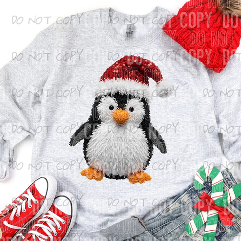 PENGUIN - FAUX YARN/FAUX SEQUIN