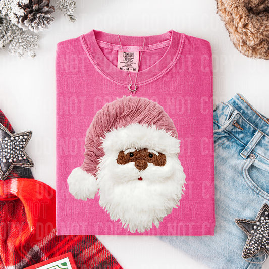 PINK SANTA - DARK SKIN - FAUX YARN