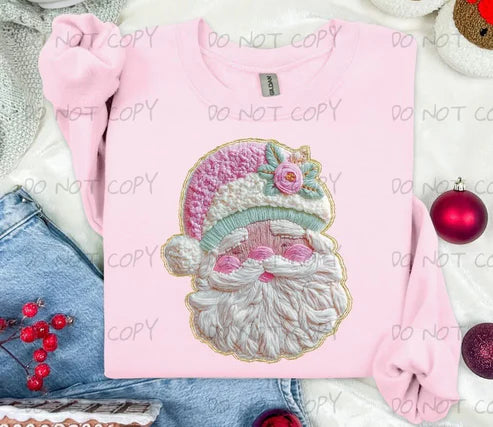 FRENCH KNOT SANTA - FAUX YARN