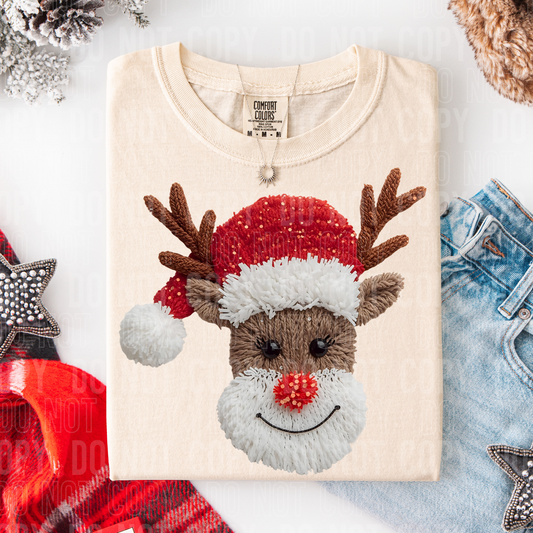 REINDEER - FAUX YARN/FAUX SEQUIN