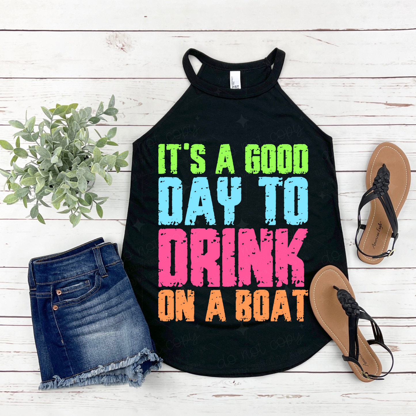 It's a good day to drink on a boat